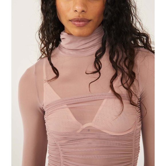 NWT Free People Under It All Bodysuit / Blush - Picture 9 of 11